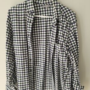 Uniqlo Green and Blue Plaid Shirt (Flannel)